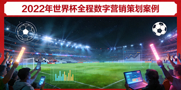2022年世界杯全程数字营销策划案例封面图 - 足球场与球迷